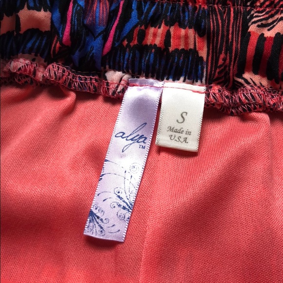 Aztec print short flouncy skirt SZ S - Picture 3 of 5